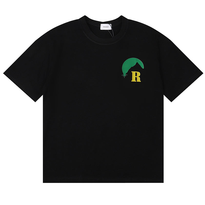 RHUDE T-Shirt – White / Apricot / Black