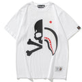 BAPE x Mastermind Japan Half Shark Half Skull Tee