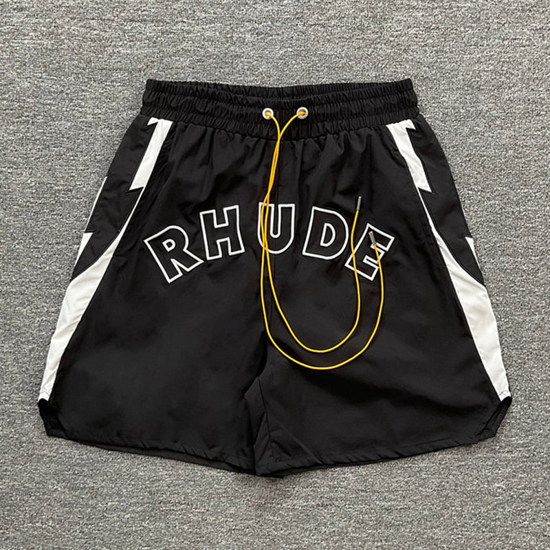 RHUDE Court Logo Short – Black / White