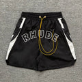 RHUDE Court Logo Short – Black / White