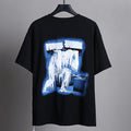 OFF-WHITE "Ice Man" Melting Figure Graphic T-Shirt