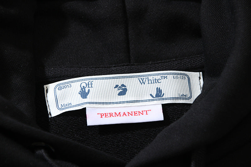 OFF WHITE Bicolor Arrow Hoodie – White & Black