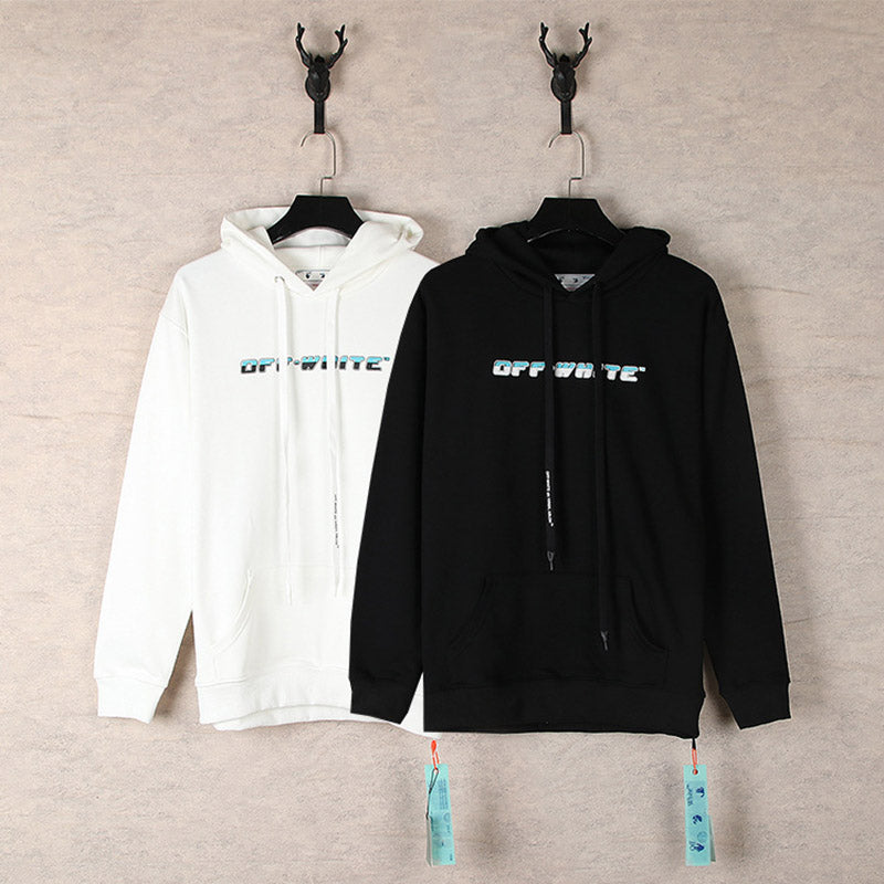 OFF WHITE Bicolor Arrow Hoodie – White & Black