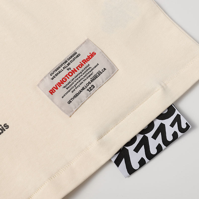 Fear of God x RRR123 Dissolving Cross Letter Print T-Shirt – Apricot