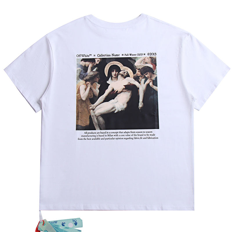 Off-White Oil Painting Series Patterns T-Shirt