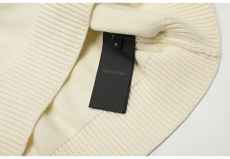 Fear of God Solid Color Fish Mouth Round Neck Sweater