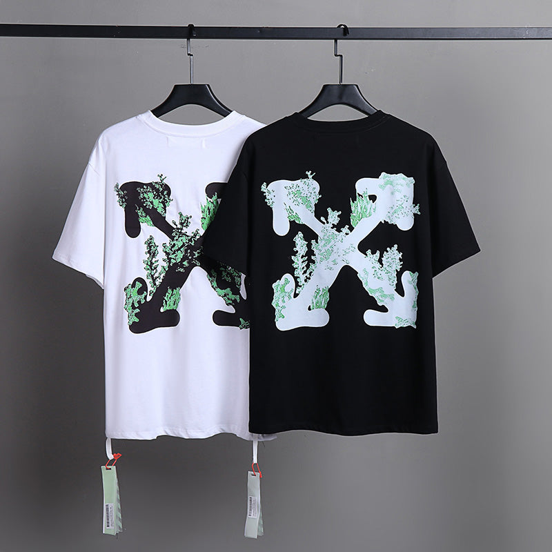 OFF-WHITE Seaweed Arrow Graphic T-Shirt