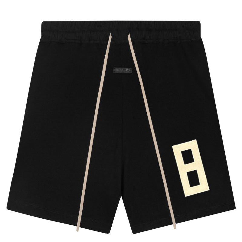 Fear of God Season 8 8-Character Flocking Print Shorts – Black / Grey