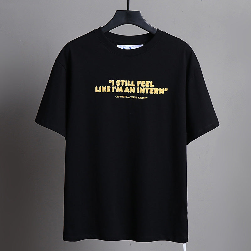 OFF-WHITE "I Still Feel Like I'm An Intern" Virgil Abloh Quote T-Shirt