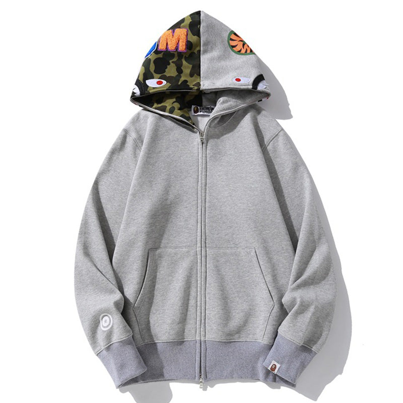 BAPE Camo Fleece Full-Zip Hoodie