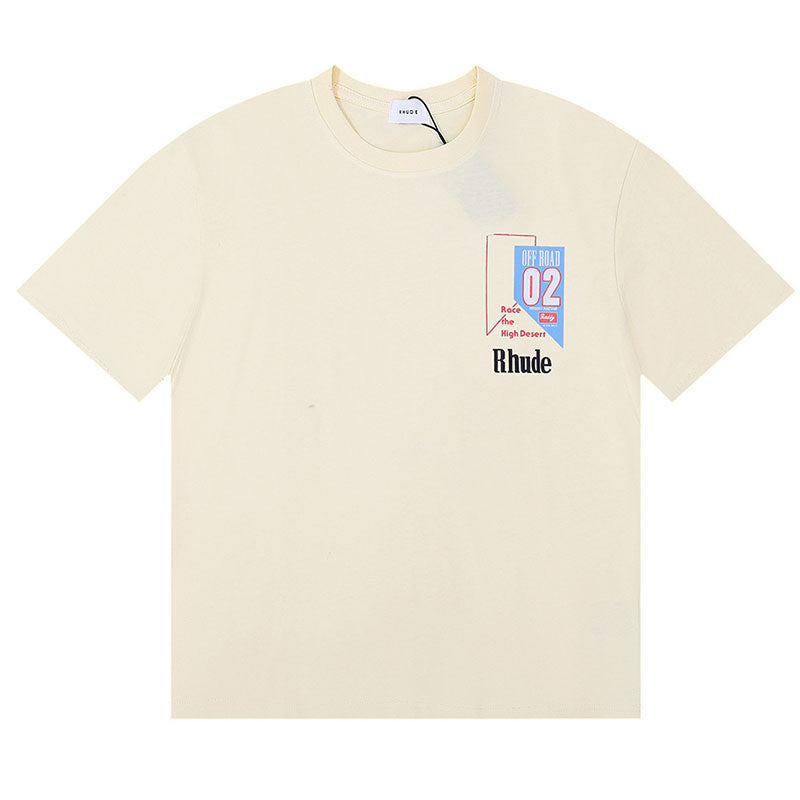RHUDE T-Shirt – Black / Apricot / White
