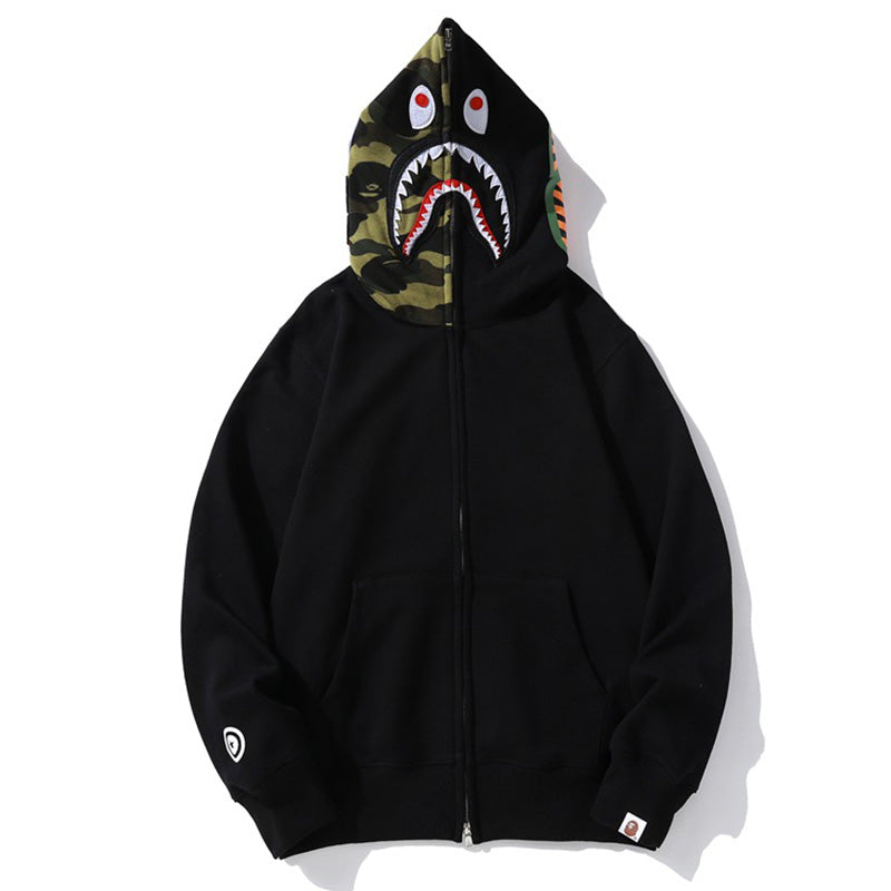 BAPE Camo Fleece Full-Zip Hoodie