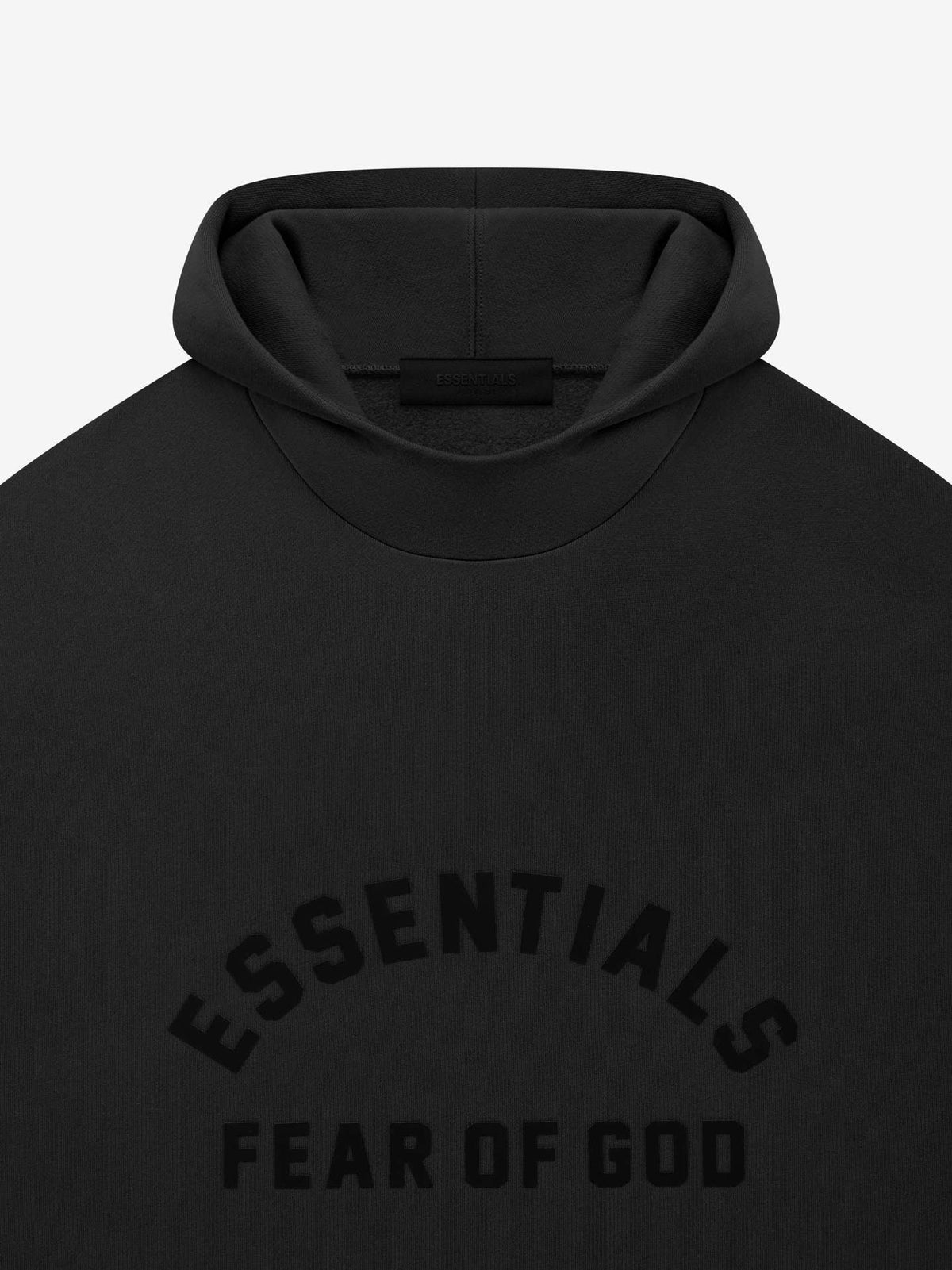 Fear of God Essentials Hoodie – Dusty Beige / Black