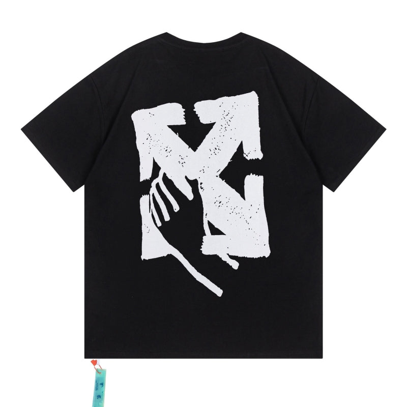 Off-White Graphic T-Shirt (Black/White/Purple)