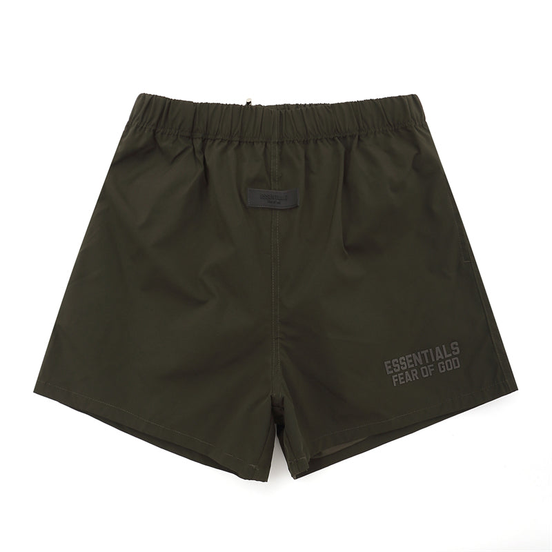 Fear of God Essentials Shorts – Black Green / Dark Purple
