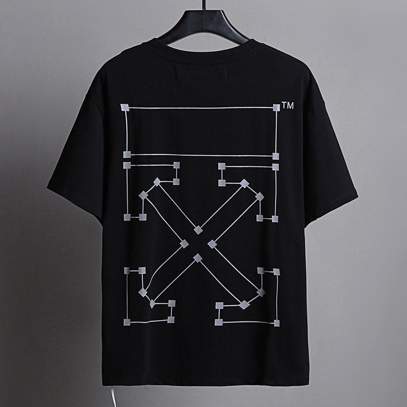 OFF-WHITE Line Dot Arrow Pattern T-Shirt