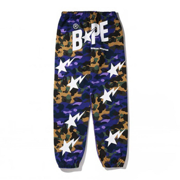 BAPE Star Camo Shark Full-Length Pants