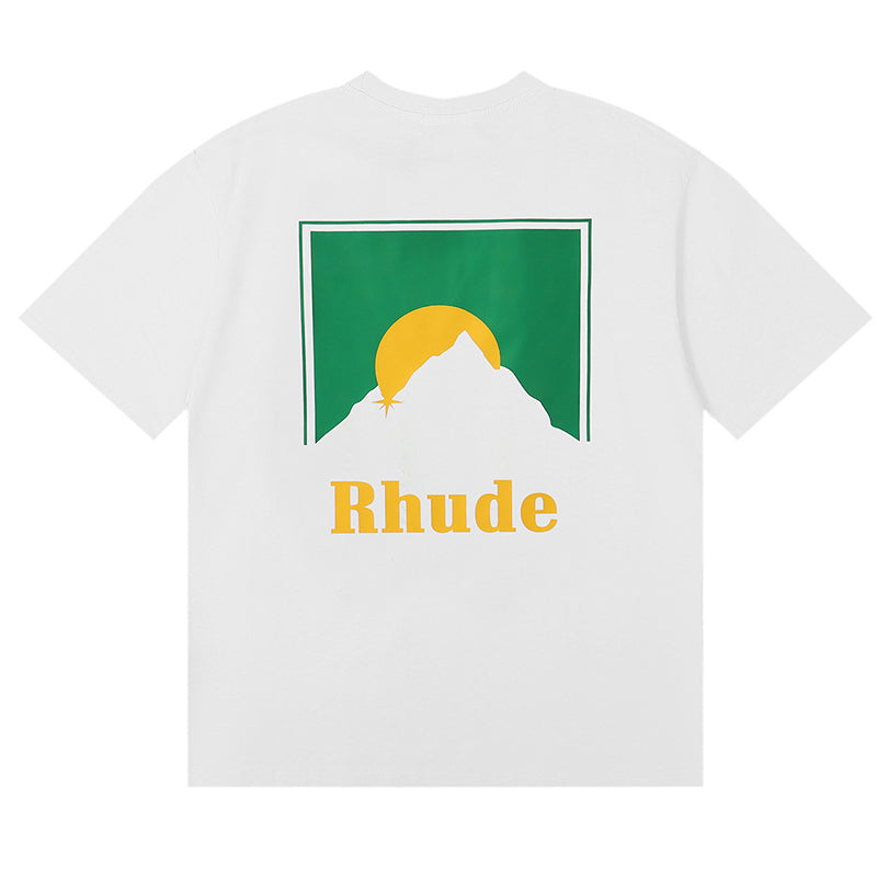 RHUDE T-Shirt – White / Apricot / Black
