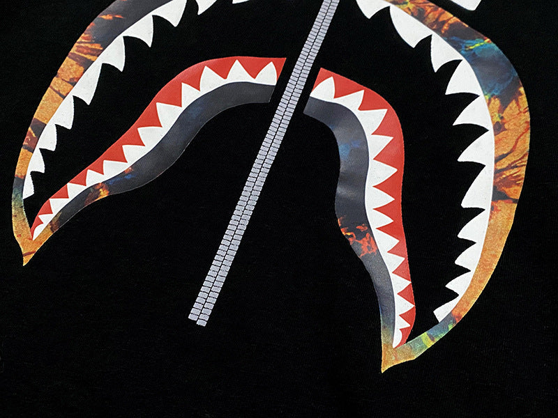 BAPE Shark Face Camo Graphic Tee