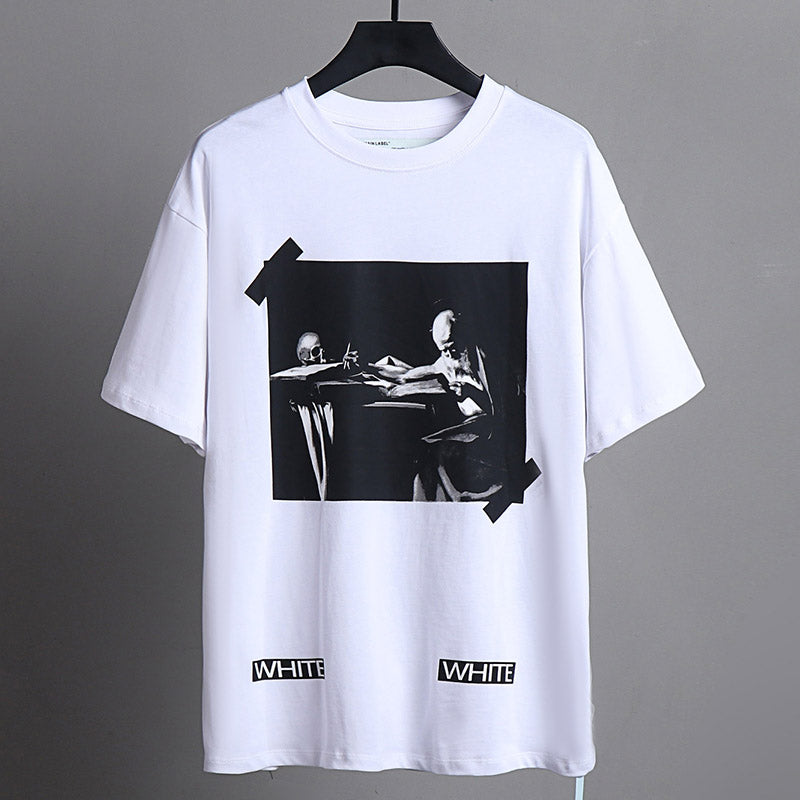 OFF-WHITE Oil Painting Series Arrow Pattern T-Shirt
