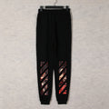 OFF-WHITE Caravaggio Diagonal Stripe Jogger Pants