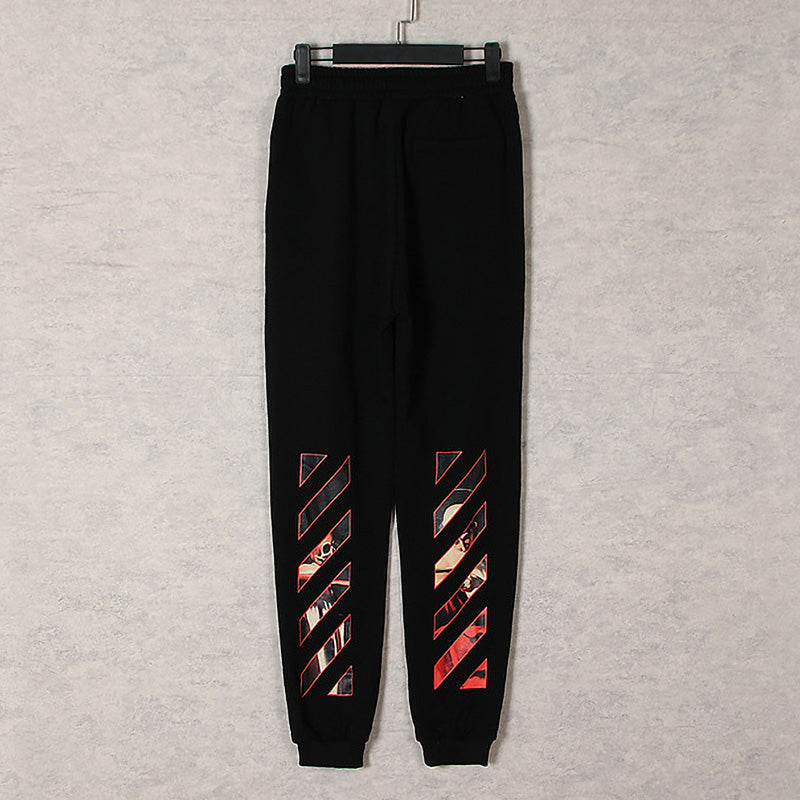 OFF-WHITE Caravaggio Diagonal Stripe Jogger Pants