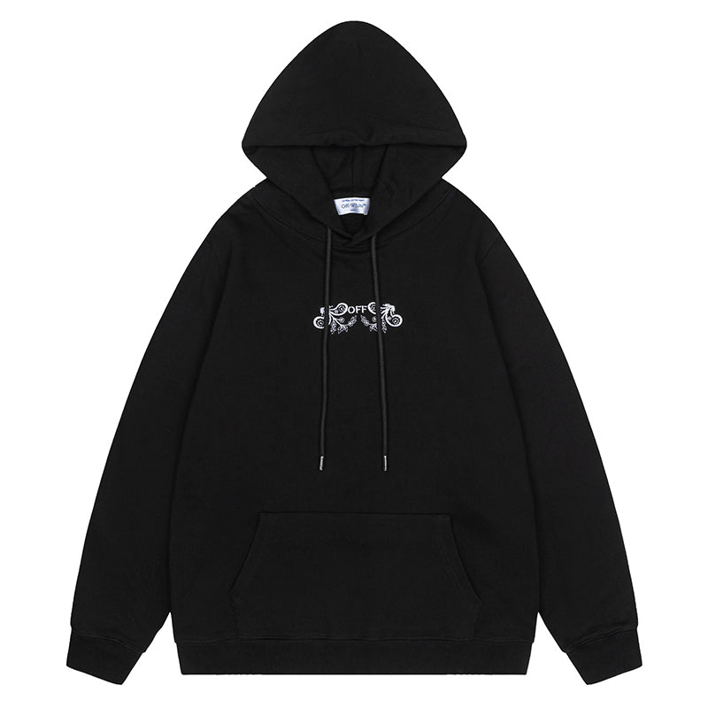 OFF-WHITE Logo Drawstring Hoodie