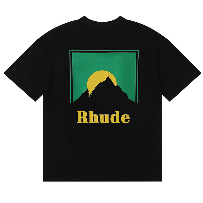 RHUDE T-Shirt – White / Apricot / Black