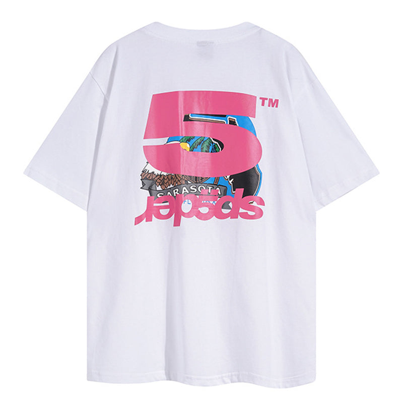 Sp5der x Harley Davidson Vintage T-Shirt – White Streetwear Graphic Tee