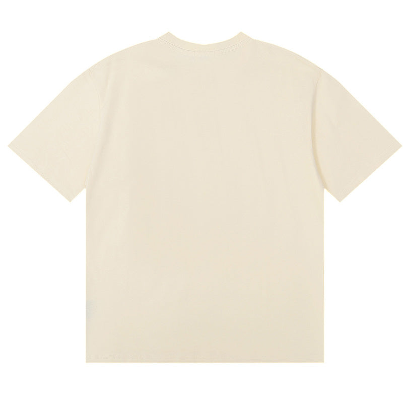 RHUDE Cannes Beach Côte d’Azur Graphic T-Shirt – Apricot / White / Black