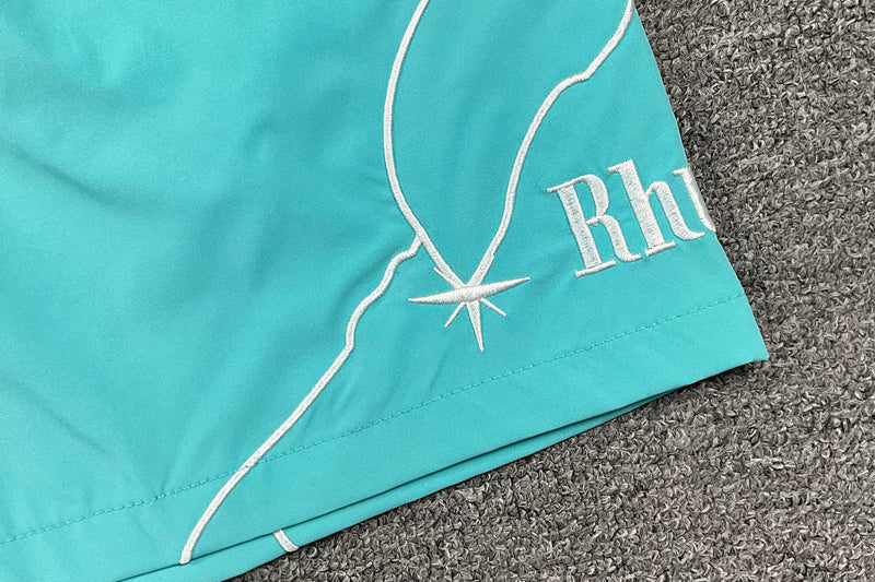 RHUDE Moonlight Pista Short – Red / Green