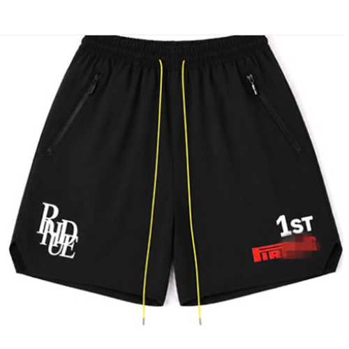 RHUDE Pirelli Track Short – Black / Blue