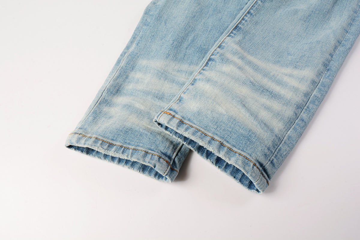 AMIRI Slim Fit Distressed Jeans – Full Length Denim