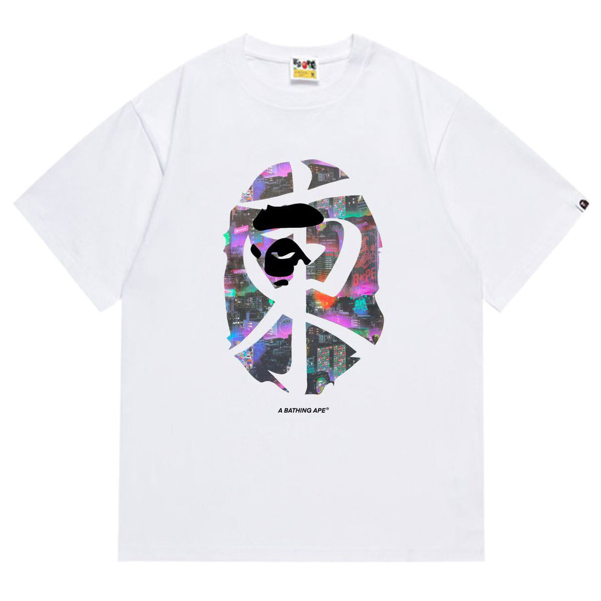 BAPE Ape Head Graphic Tee – Relaxed Fit Cotton Crewneck