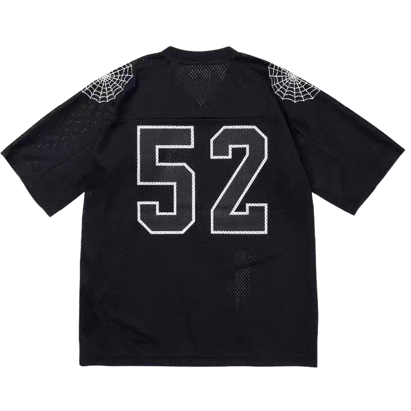Supreme Spiderweb Football Jersey — Black / White