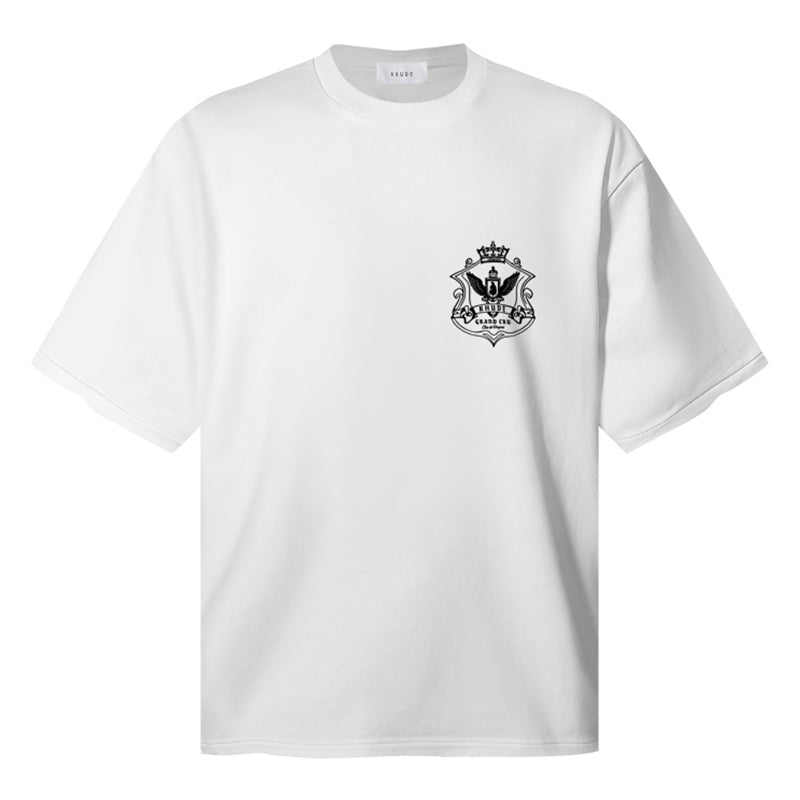 RHUDE Grand Cru Crest Tee – Black / White