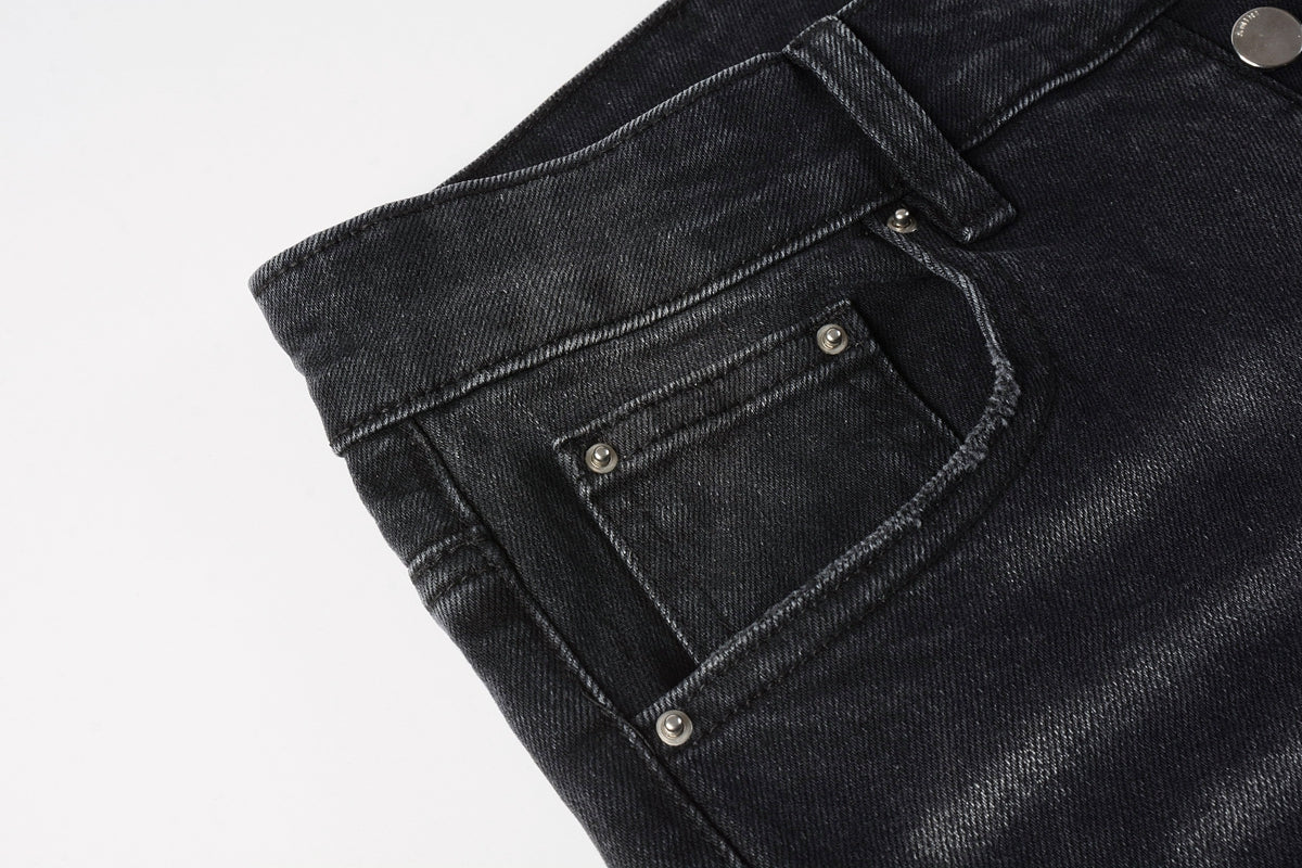 AMIRI Slim Fit Distressed Jeans – Full Length Denim