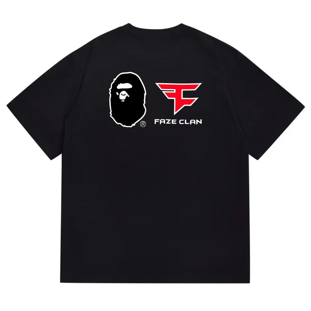 BAPE Ape Head Graphic Tee - Black & White