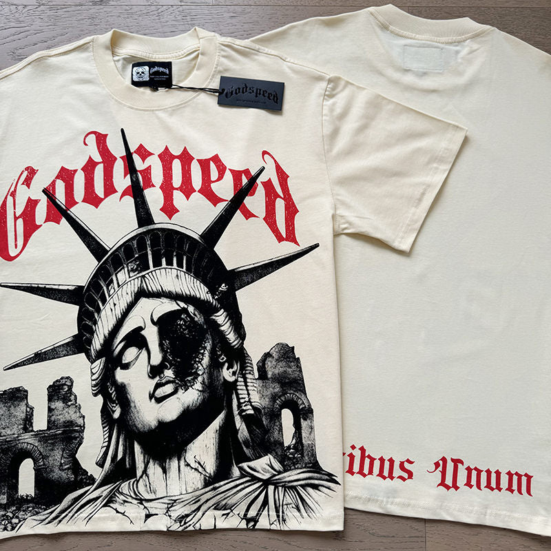 GODSPEED Statue of Liberty Graphic T-Shirt