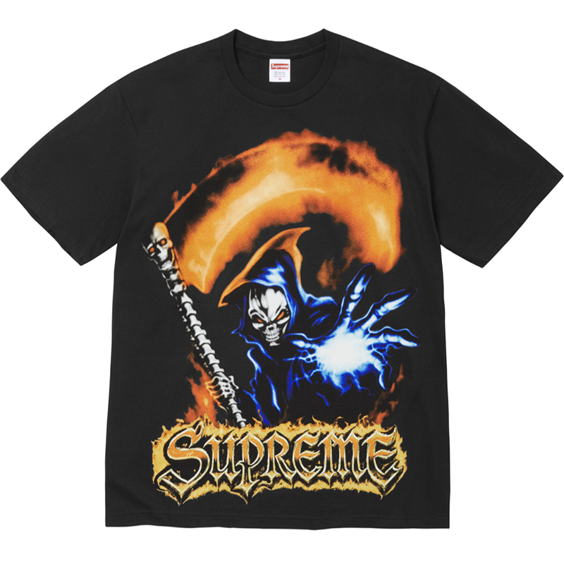 Supreme Grim Reaper Tee — Black / White