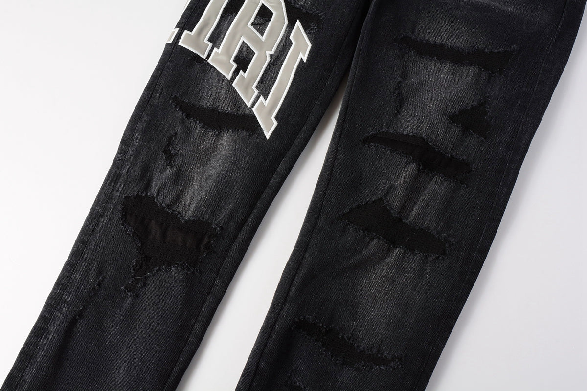 AMIRI Slim Fit Distressed Jeans – Full Length Denim