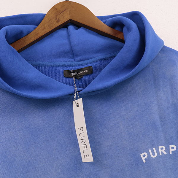 Purple Brand Logo Printed Hoodie