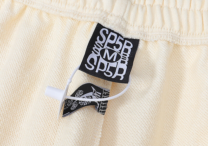 Sp5der Logo Foam Print Jogger Pants – Apricot