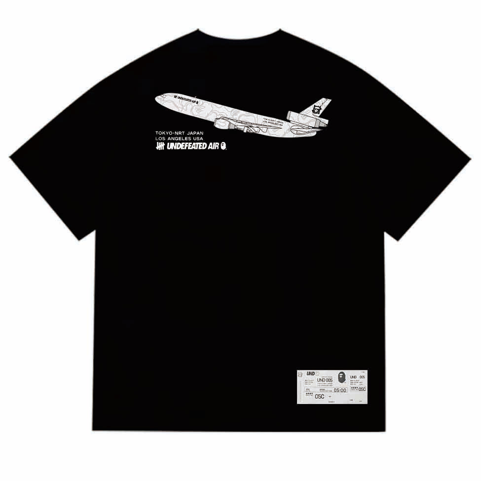 BAPE Ape Head Printed Tee - Black & White