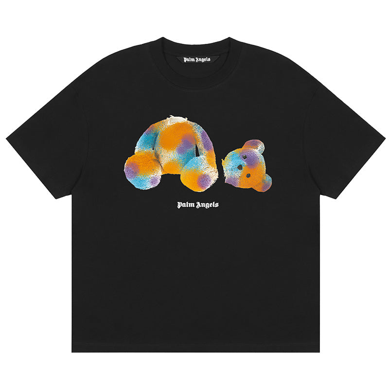 Palm Angels Broken Bear Tie-Dye Graphic T-Shirt