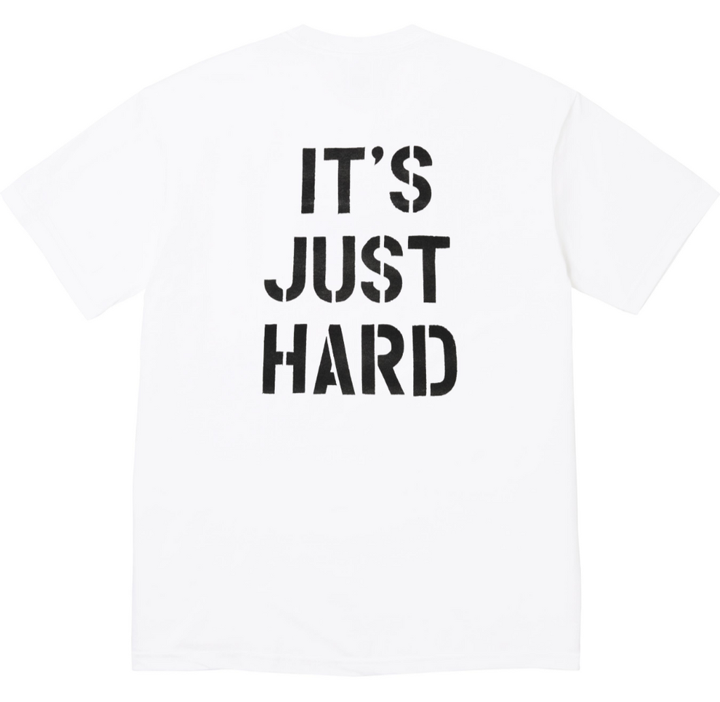 Supreme SS26 Hard Tee — Black / White / Navy
