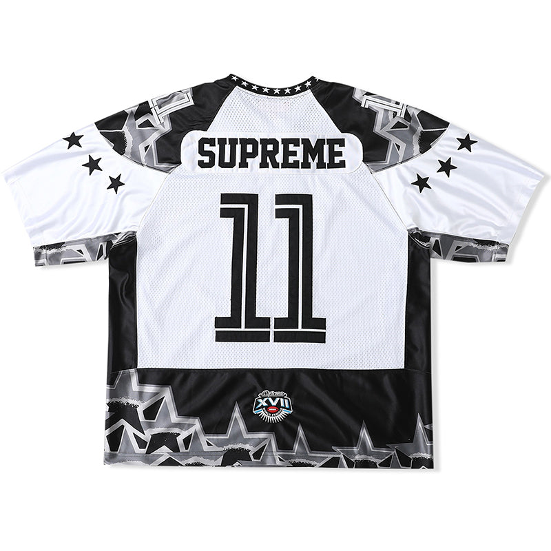Supreme Stars Football Jersey — Black / Blue