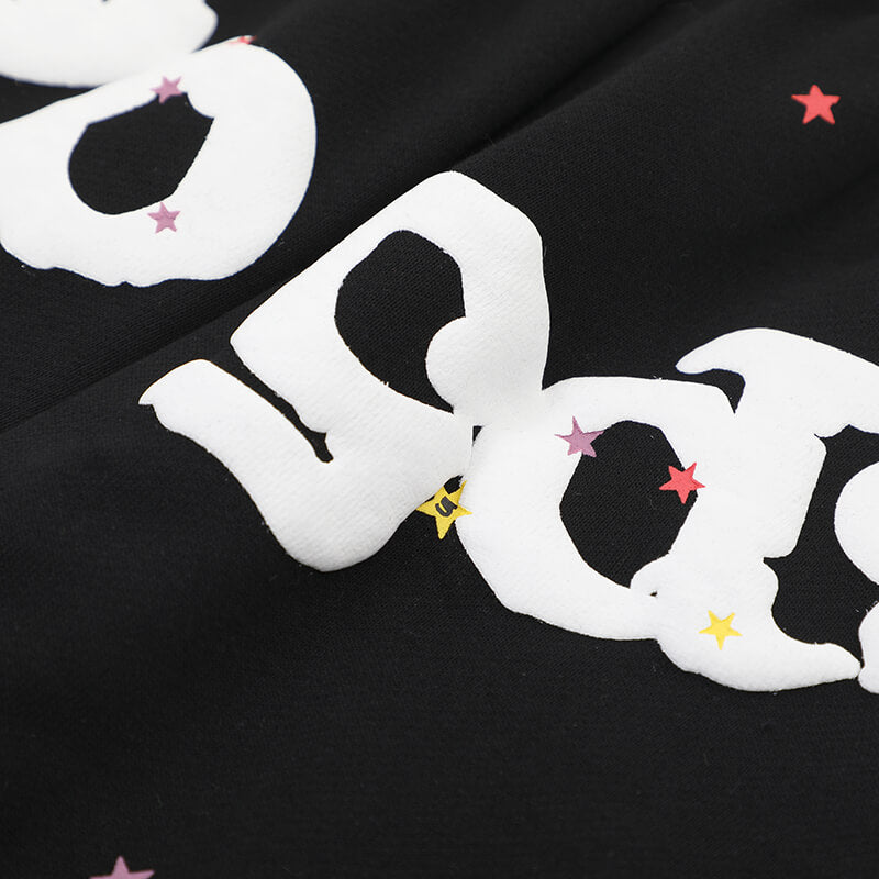 Sp5der Classic Flame Logo Graffiti Pant – Black