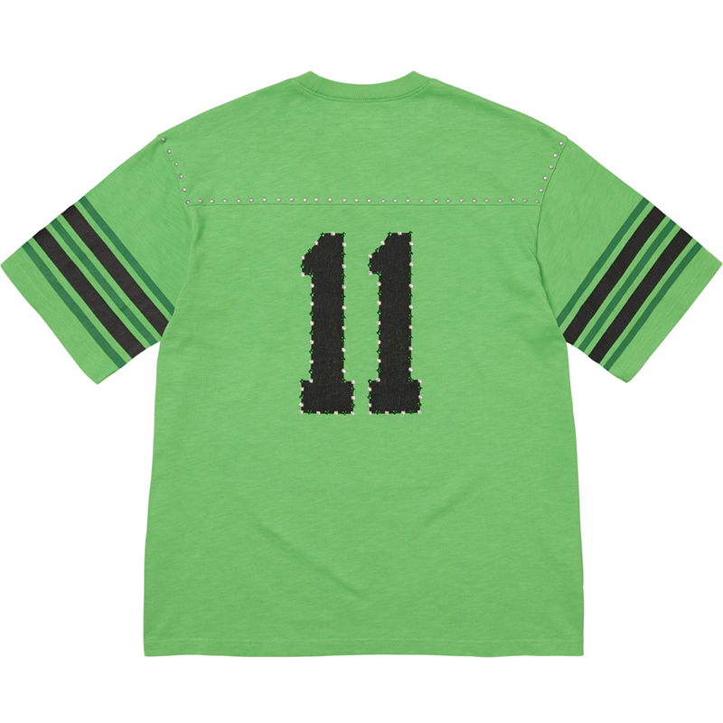 Supreme Studded Football Jersey — Black / Green