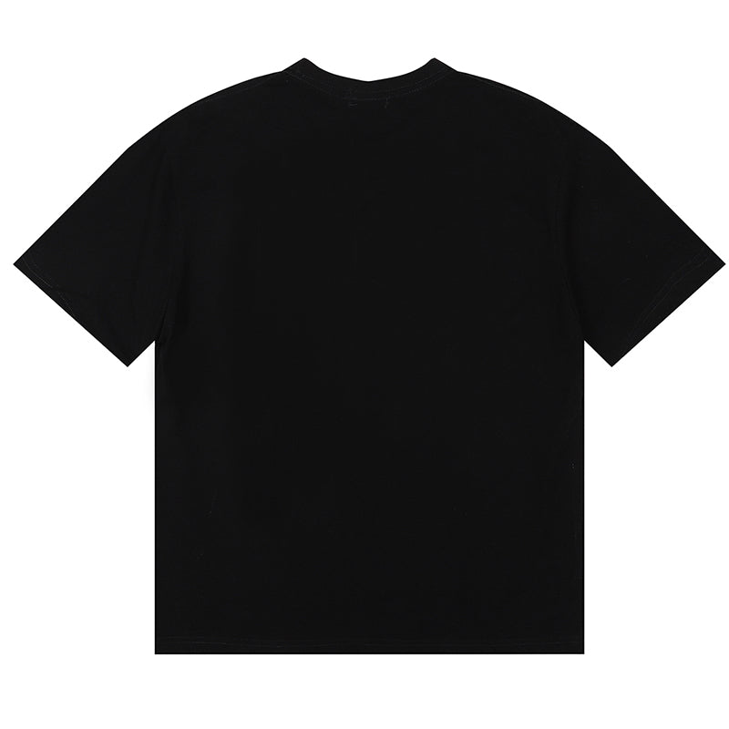 RHUDE Saint Malo Castle Graphic T-Shirt – Apricot / Black / White